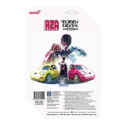 RZA Super7 Bobby Digital Standard Cardback 3.75" ReAction Figure Action Figure Back