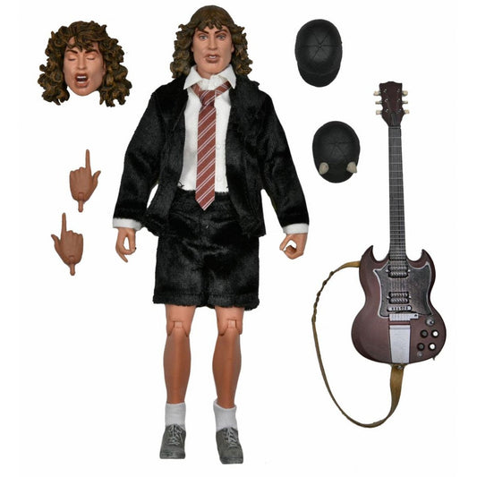 AC/DC Angus Young "Highway to Hell" 8" Clothed Action Figure by NECA Action Figure