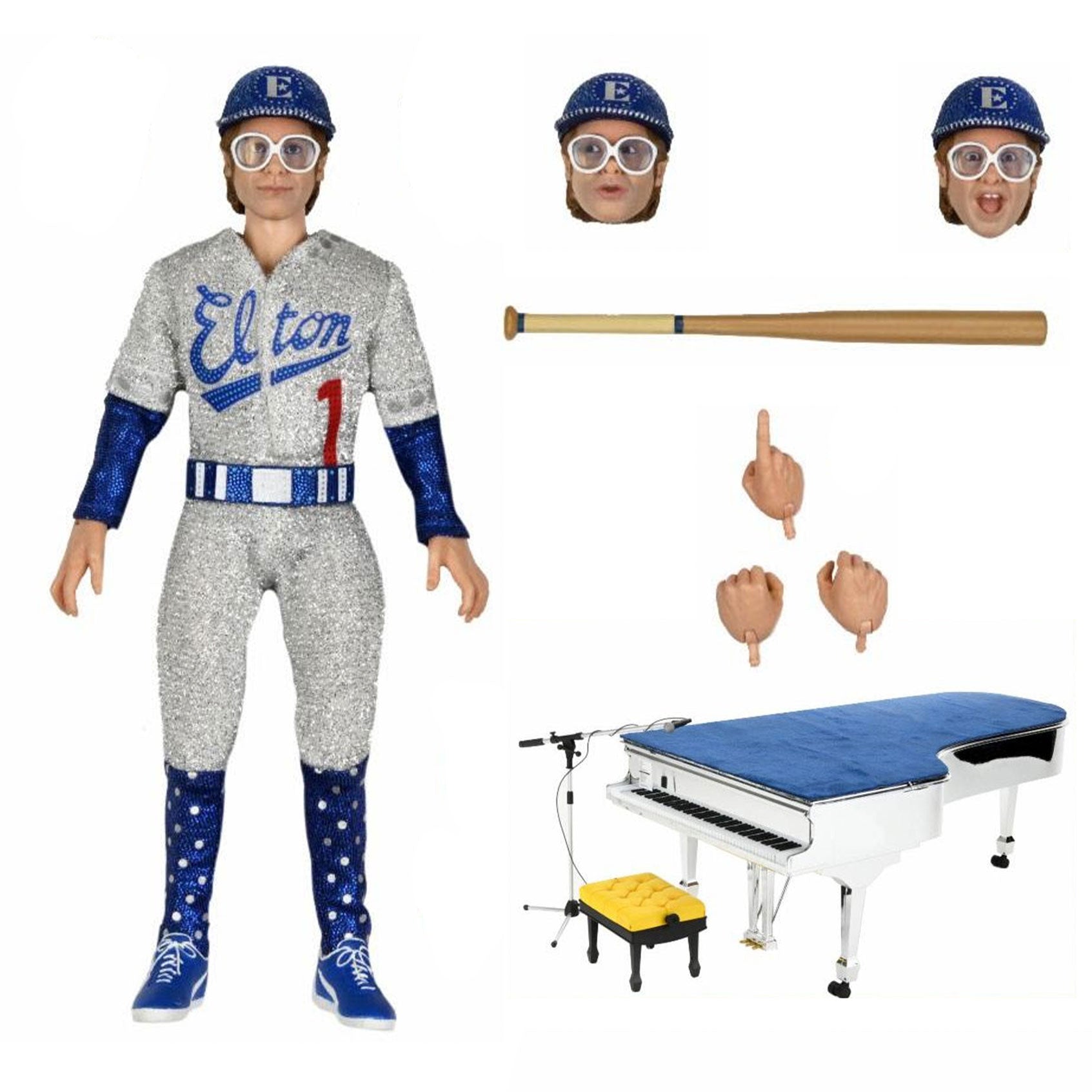 Elton John Live 1975 8" Clothed Action Figure by NECA Action Figure Front