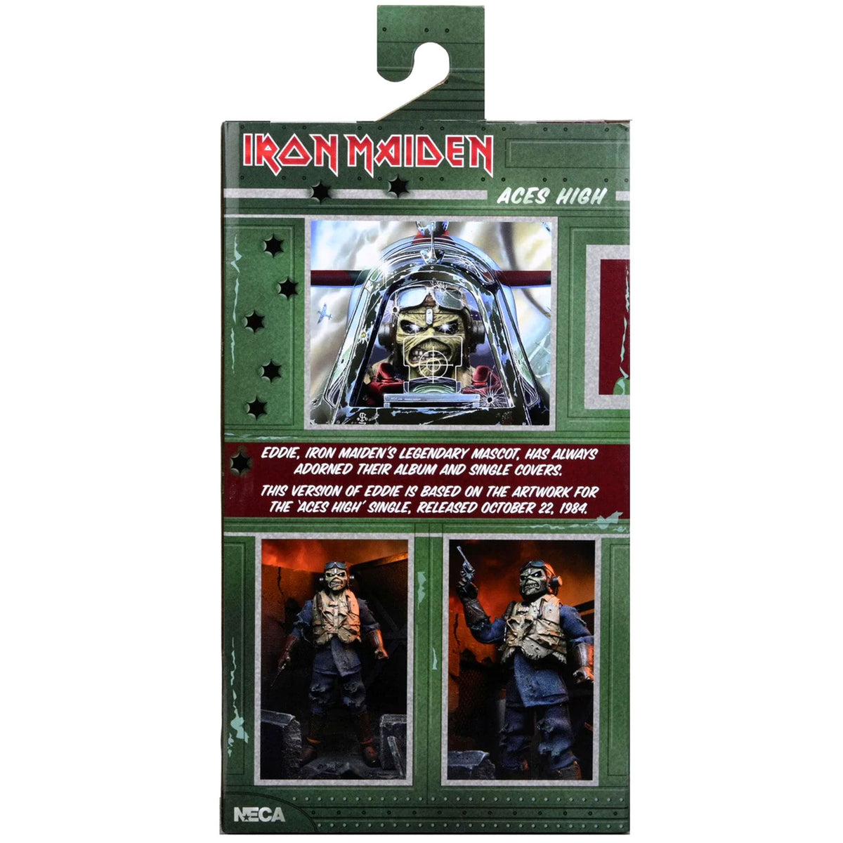 Iron Maiden Aces High Eddie 8" Clothed Action Figure by NECA Action Figure Back