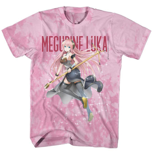 Megurine Luka Hat Pink Tie Dye T-shirt SM