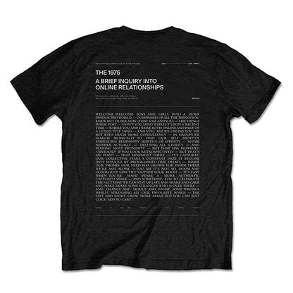 1975 A Brief Inquiry T-shirt Back