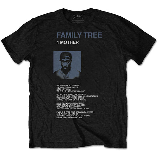 Tupac Family Tree T-shirt Front