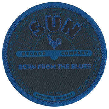 Sun Records Blues Logo Embroidered Patch Front