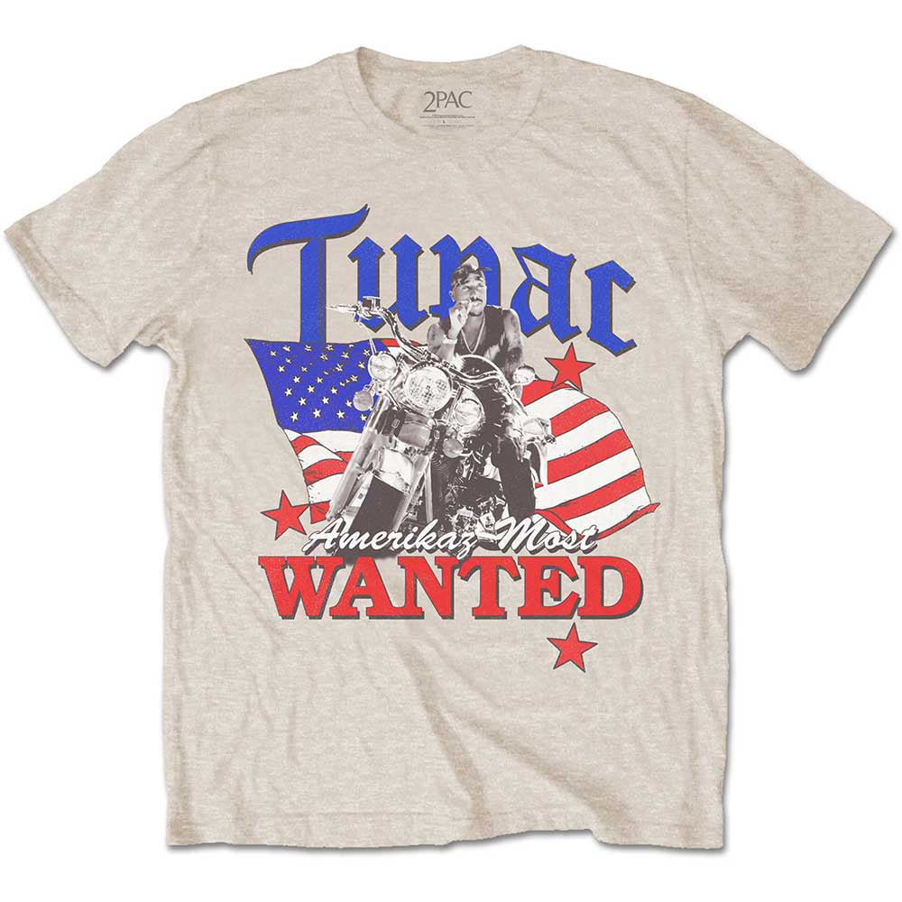 Tupac Most Wanted T-shirt Front