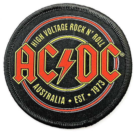 AC/DC Est. 1973 Woven Patch Front