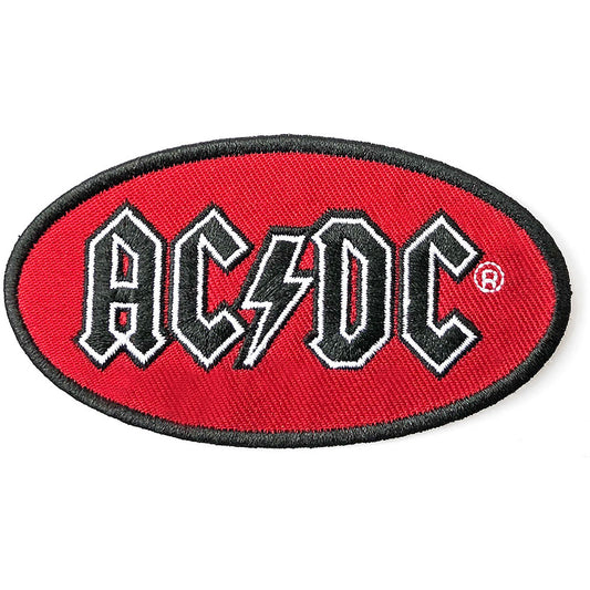 AC/DC Oval Logo Woven Patch Front