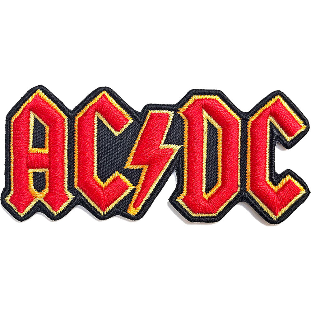 AC/DC Cut Out 3d Logo Woven Patch Front