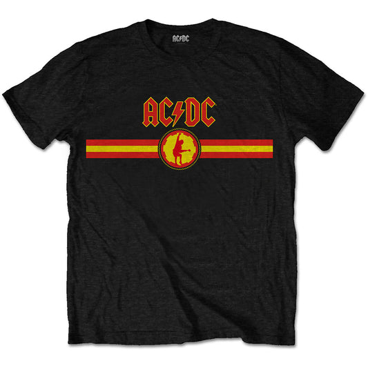 AC/DC Logo & Stripe T-shirt Front