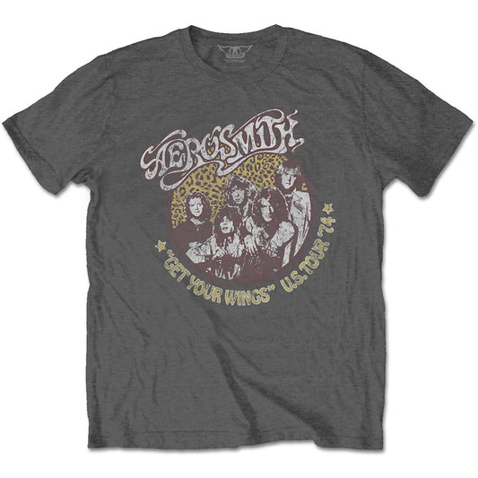 Aerosmith Cheetah Print T-shirt Front