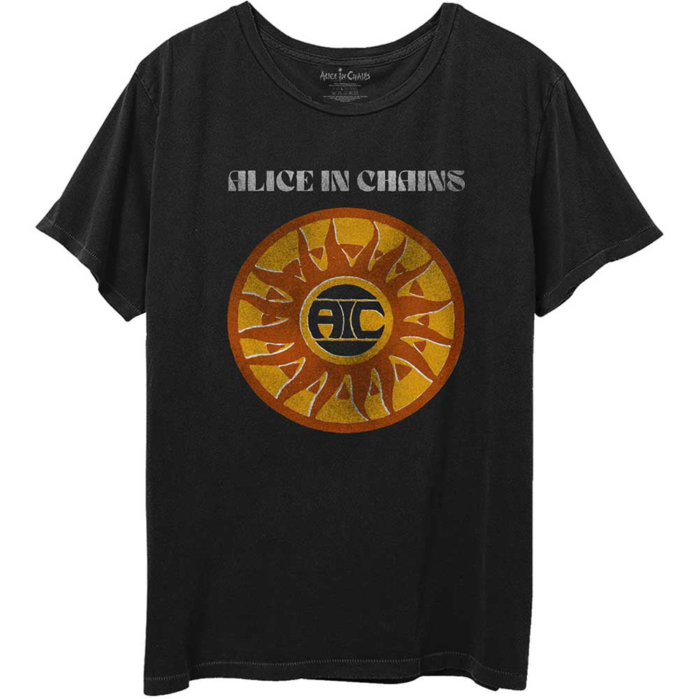 Alice In Chains Circle Sun Vintage T-shirt Front