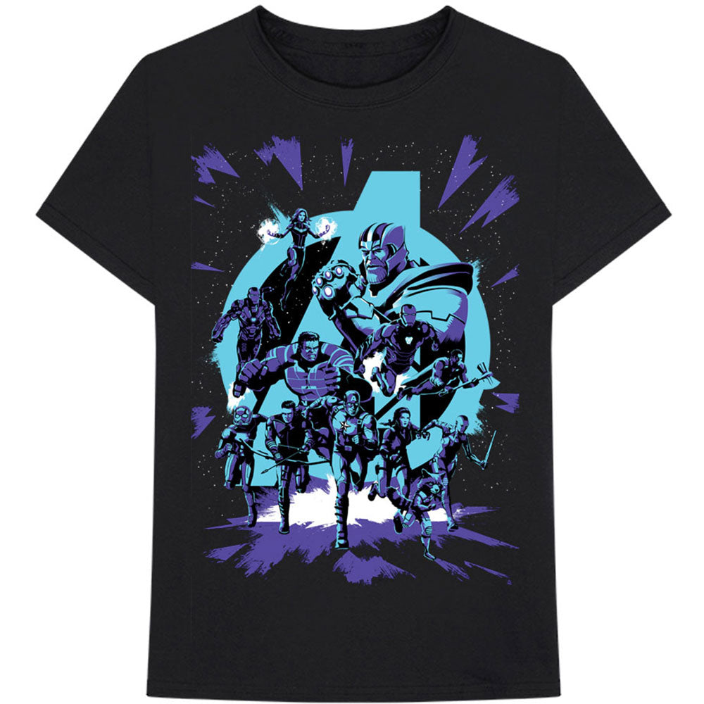 Marvel Comics Avengers Group T-shirt Front
