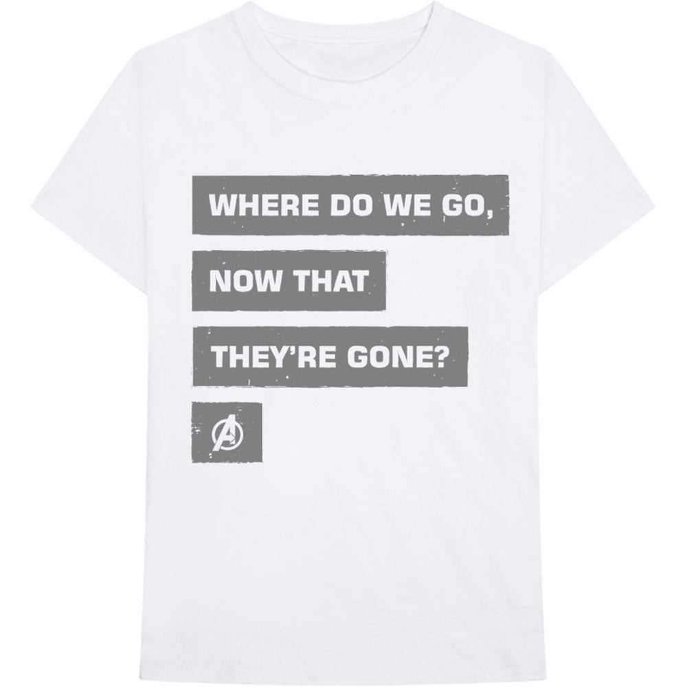 Marvel Comics Avengers Now That They're Gone T-shirt Front