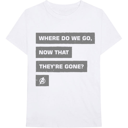 Marvel Comics Avengers Now That They're Gone T-shirt Front