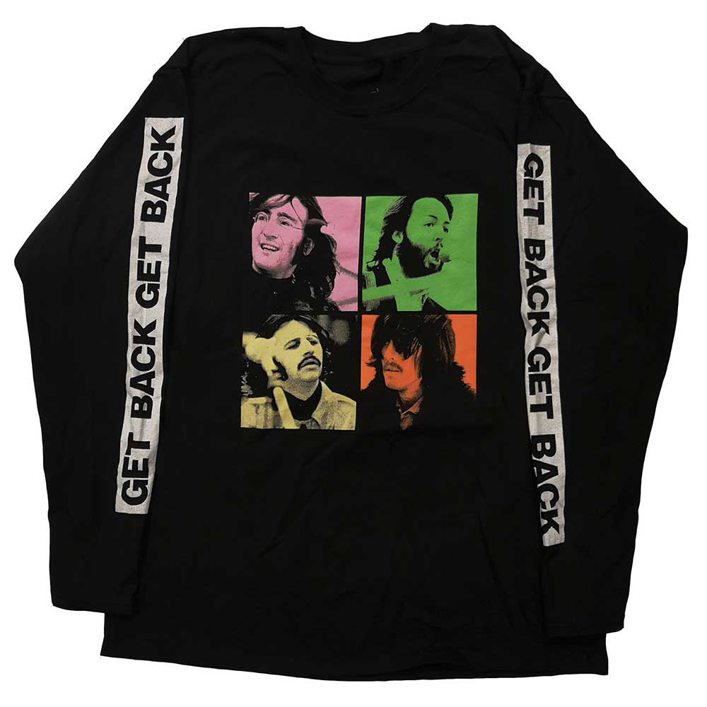 Beatles Get Back Studio Shots Long Sleeve Front