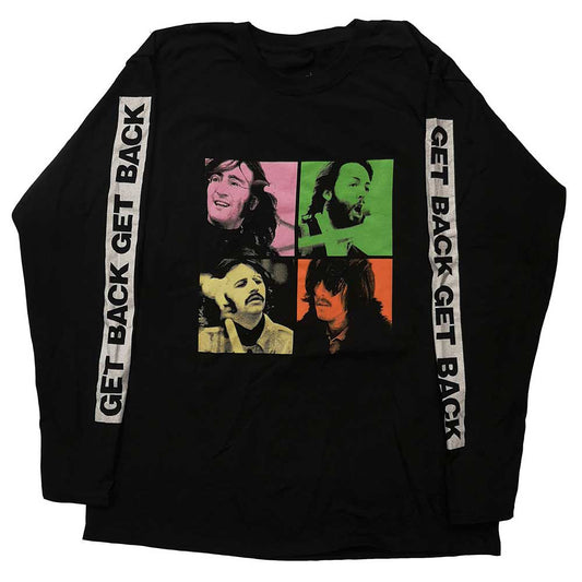 Beatles Get Back Studio Shots Long Sleeve Front