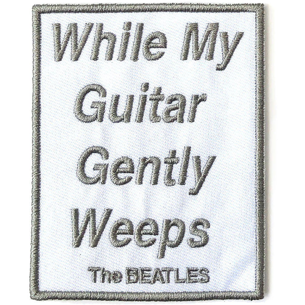 Beatles While My Guitar Gently Weeps Woven Patch Front