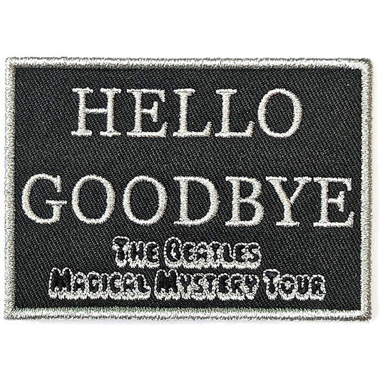 Beatles Hello Goodbye Woven Patch Front