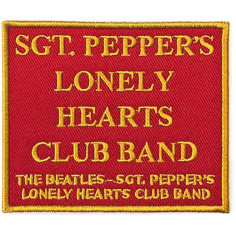Beatles Sgt. Pepper's�.red Woven Patch Front