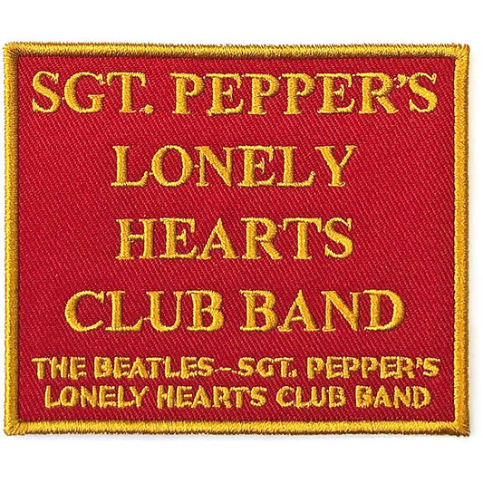 Beatles Sgt. Pepper's�.red Woven Patch Front