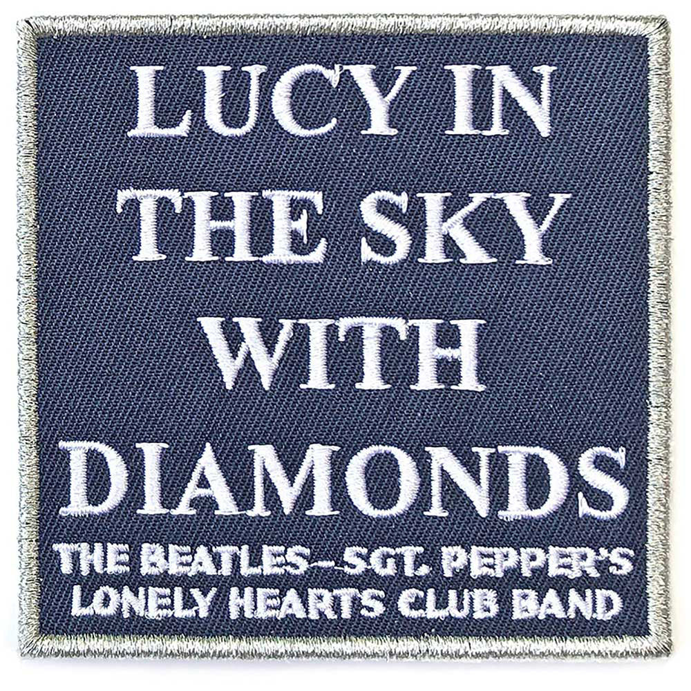 Beatles Lucy In The Sky With Diamonds Woven Patch Front