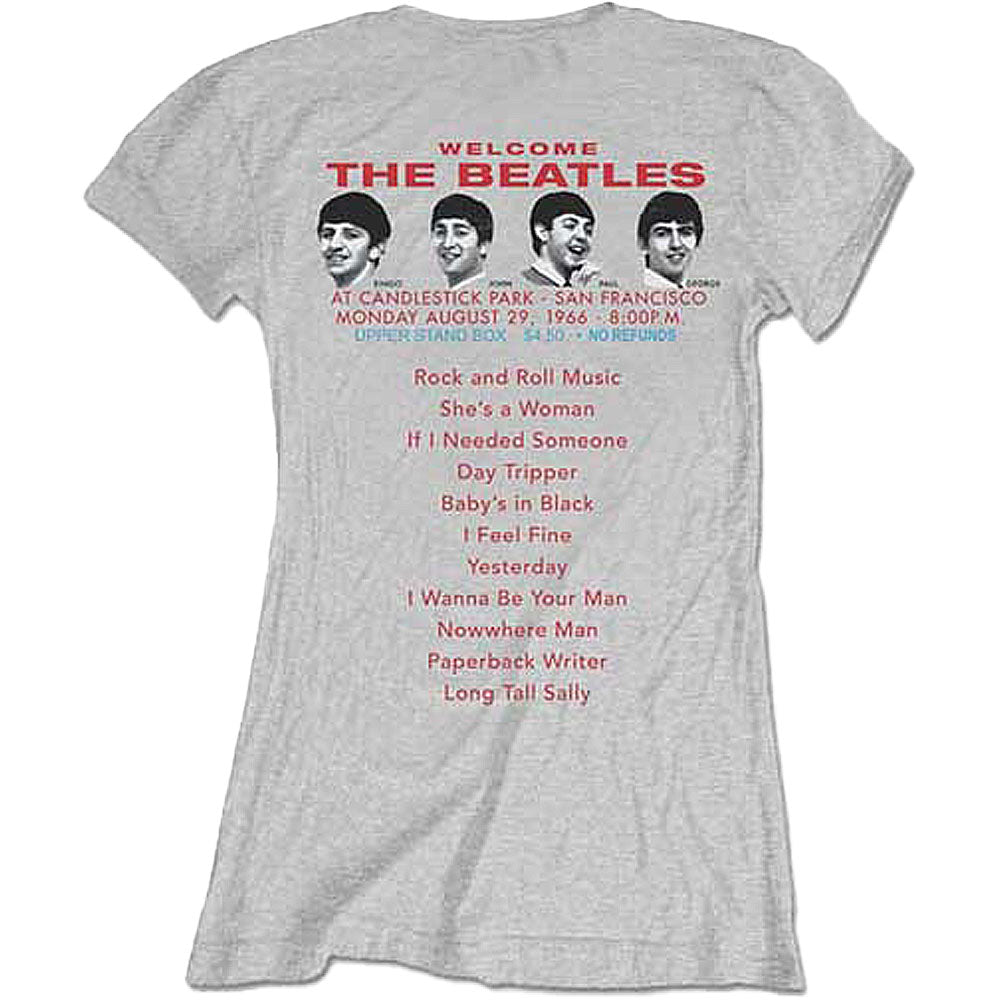 Beatles Candlestick Park Junior Top Back