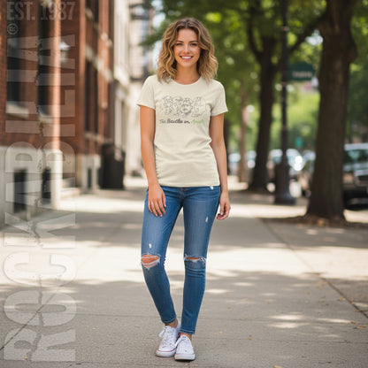 Outline Faces On Apple Junior Top