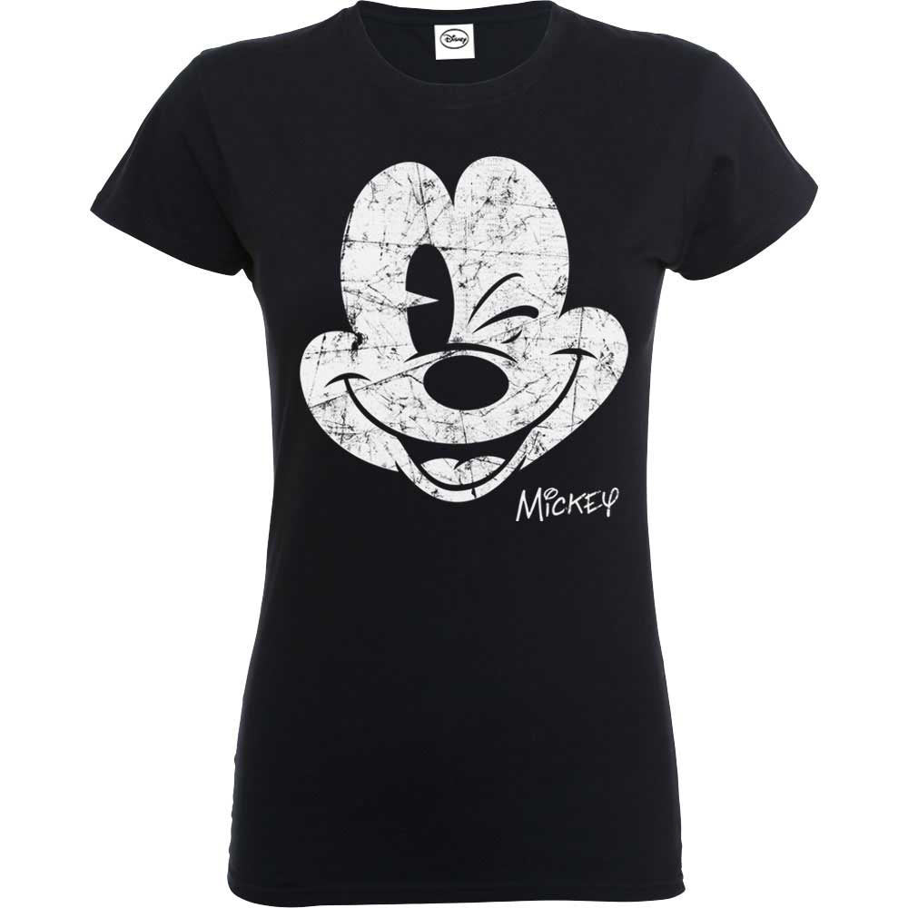 Disney Mickey Mouse Beaten Face Girls Jr Front
