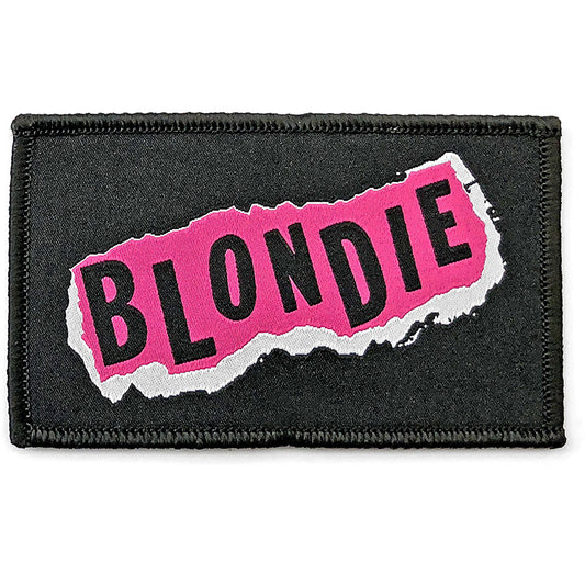 Blondie Punk Logo Woven Patch Front