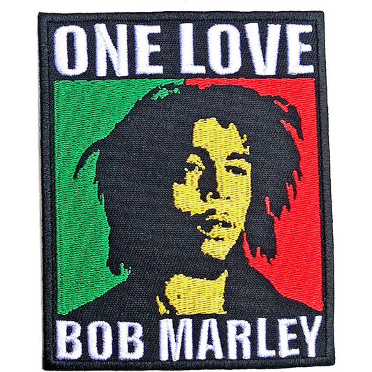 Bob Marley One Love Woven Patch Front