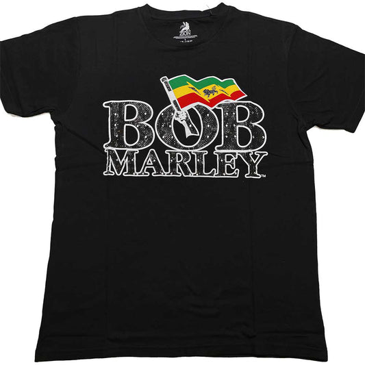 Bob Marley Flag Logo T-shirt Front