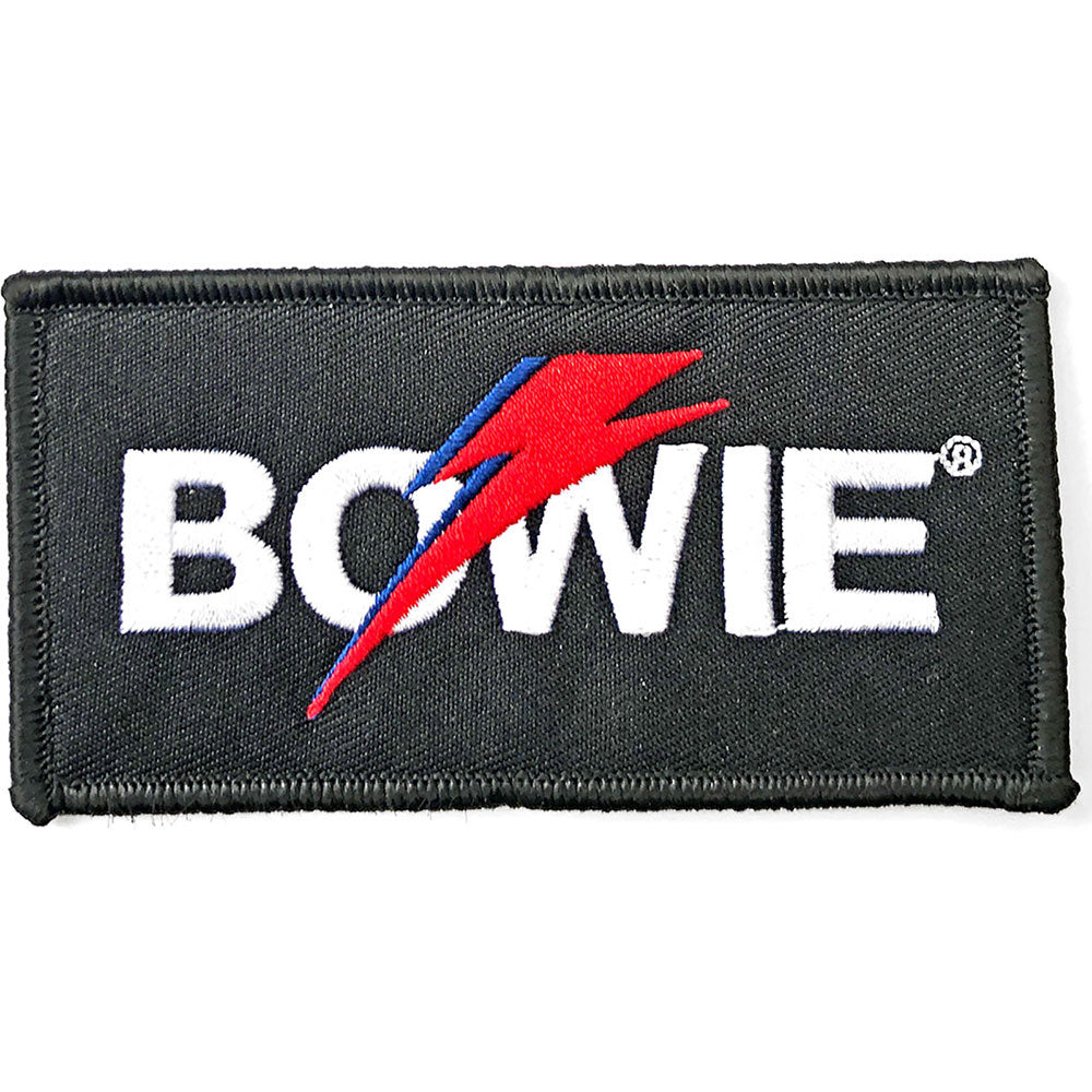 David Bowie Flash Logo Woven Patch Front