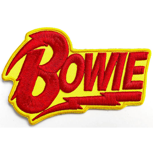 David Bowie Diamond Dogs 3d Logo Woven Patch Front