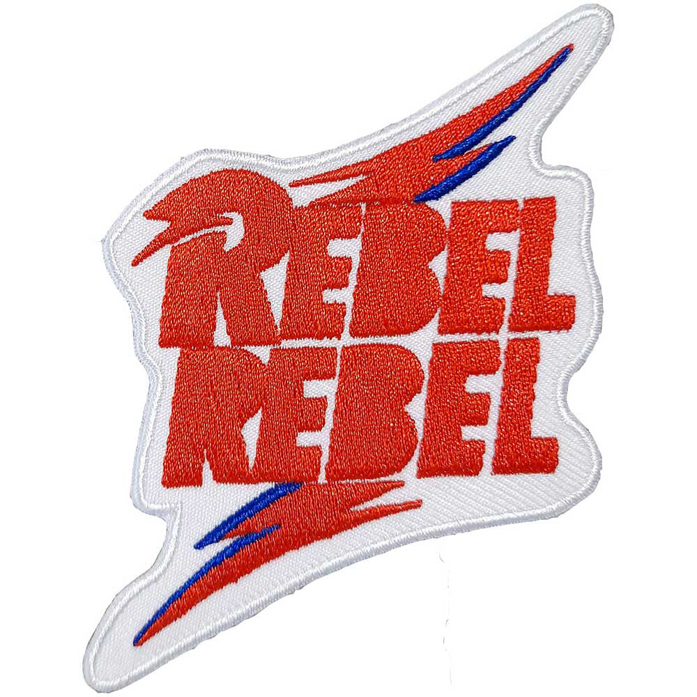 David Bowie Rebel Rebel Woven Patch Front