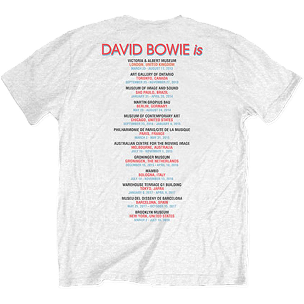 David Bowie Bowie Is T-shirt Back
