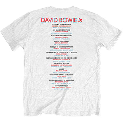 David Bowie Bowie Is T-shirt Back