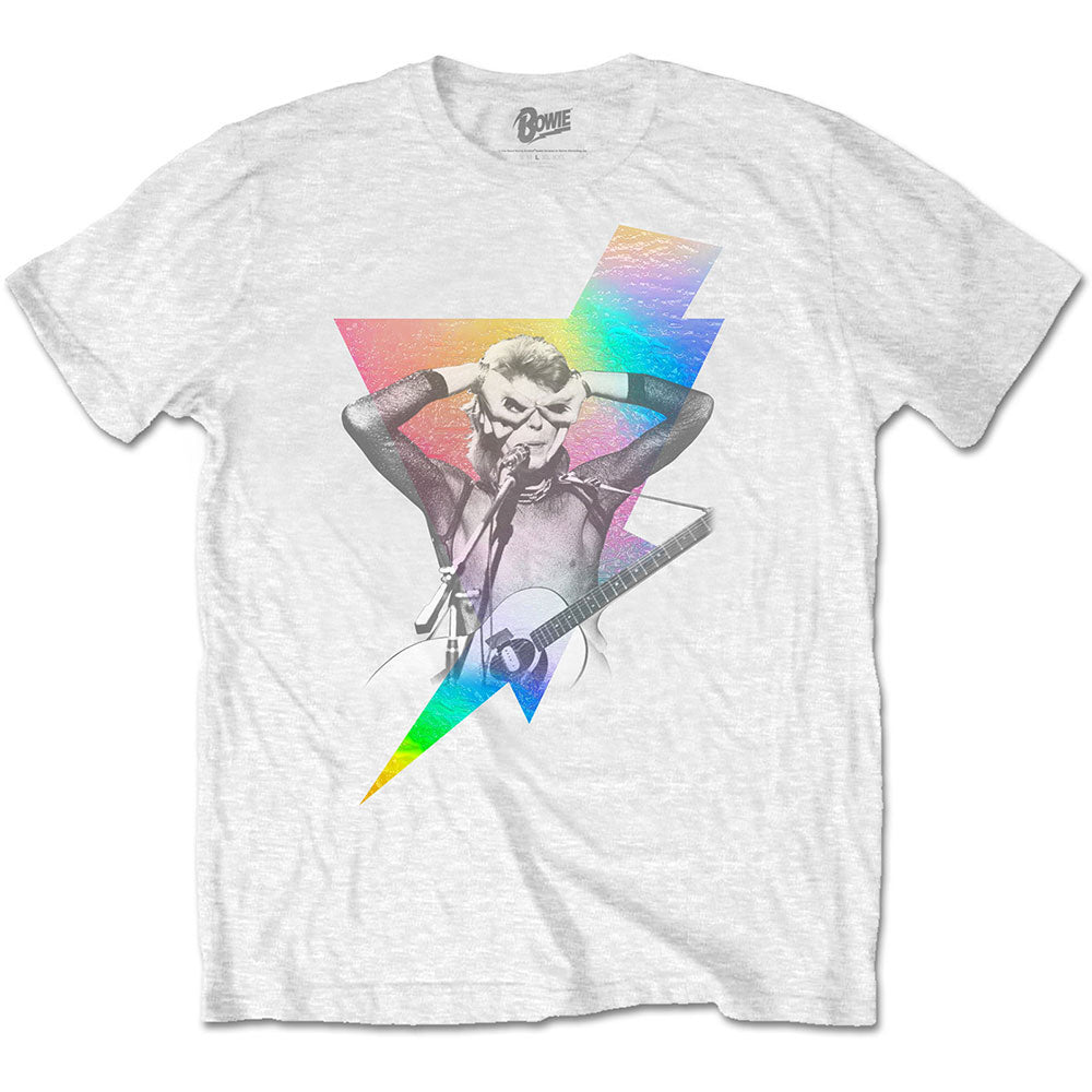 David Bowie Holographic Bolt T-shirt Front