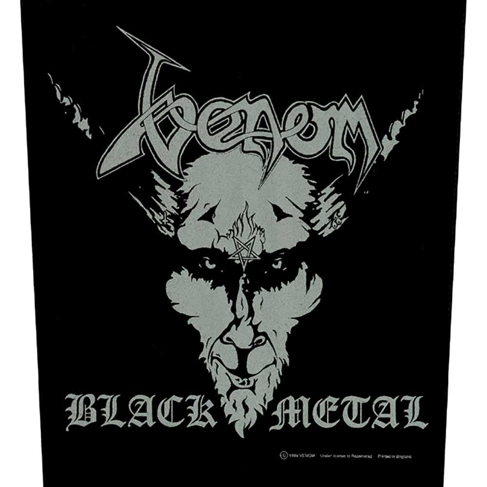 Venom Black Metal Back Patch Front