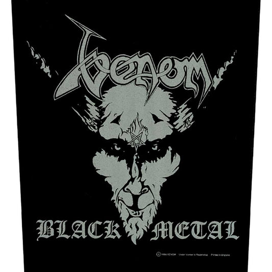 Venom Black Metal Back Patch Front