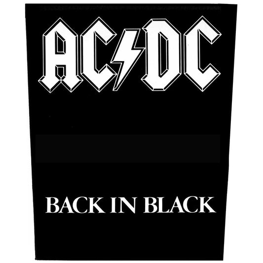 AC/DC Back In Black Back Patch Front
