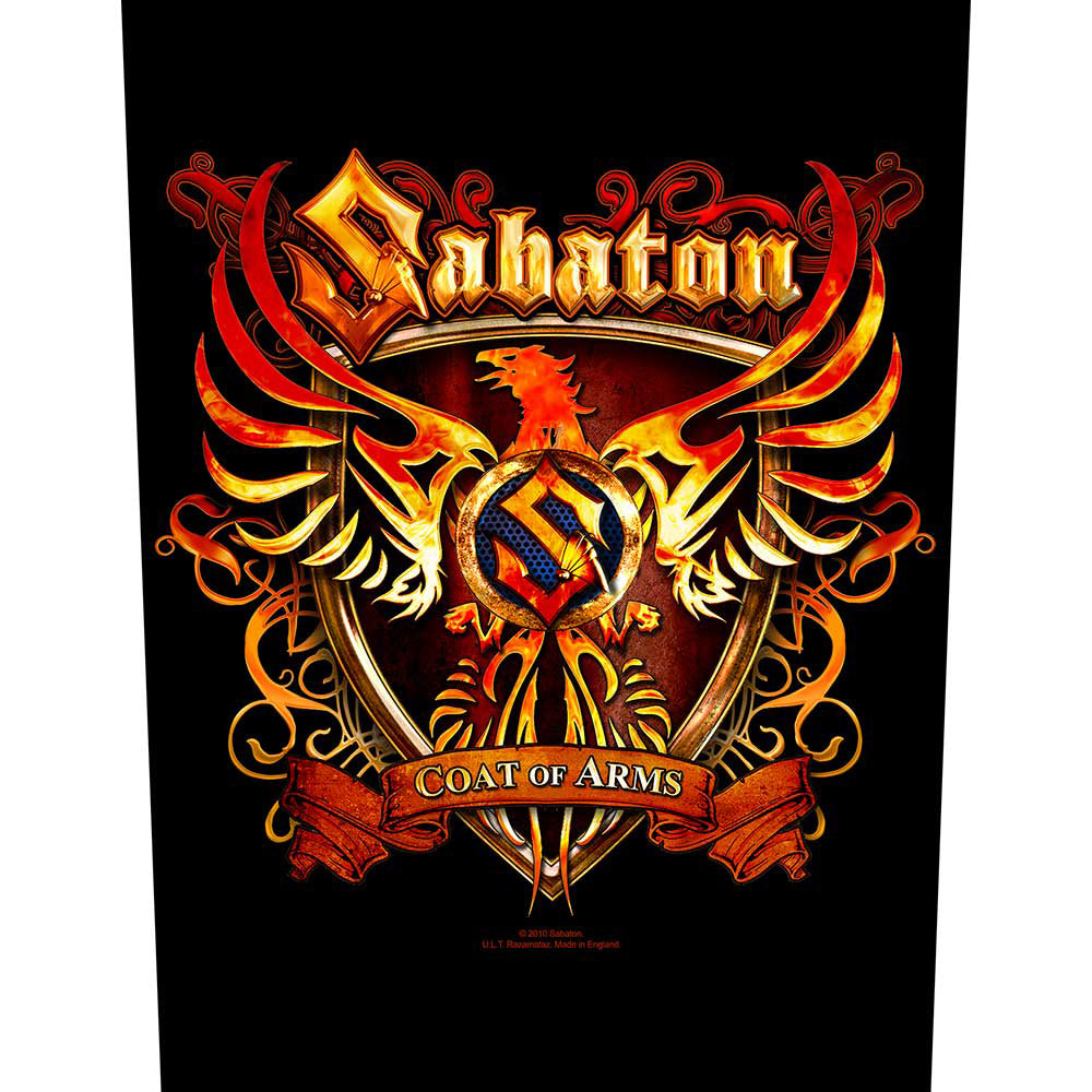 Sabaton Coat Of Arms Back Patch Front