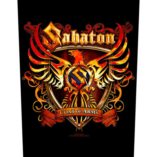 Sabaton Coat Of Arms Back Patch Front