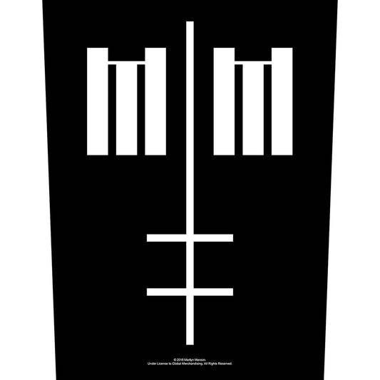 Marilyn Manson Cross Logo Back Patch Front