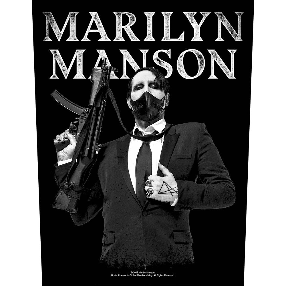 Marilyn Manson Machine Gun Back Patch Front