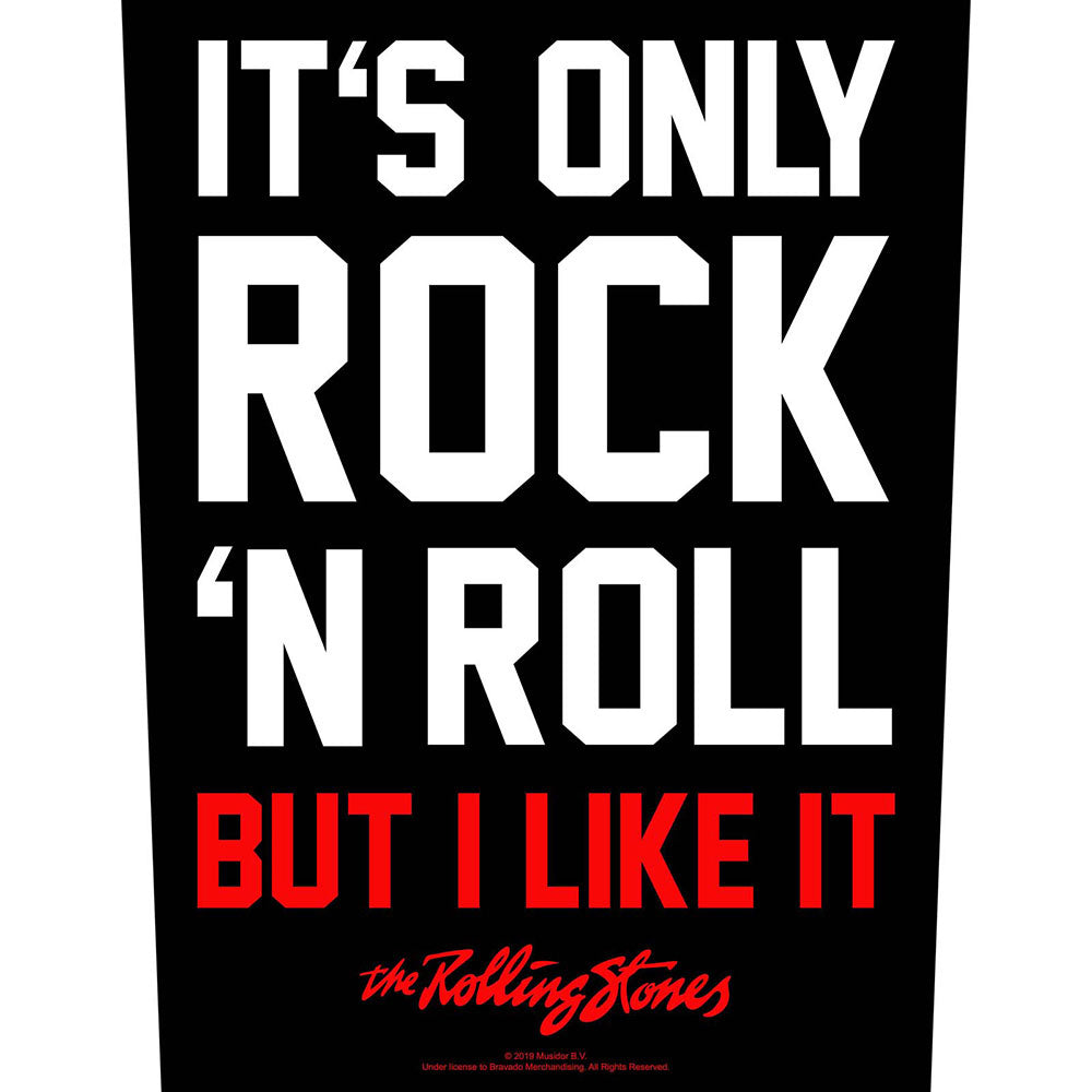 Rolling Stones It's Only Rock N' Roll Back Patch Front
