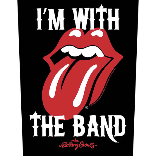 Rolling Stones I'm With The Band Back Patch Front
