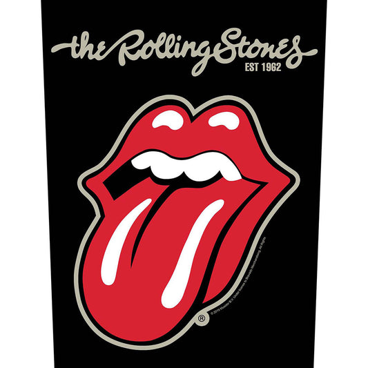 Rolling Stones Plastered Tongue Back Patch Front