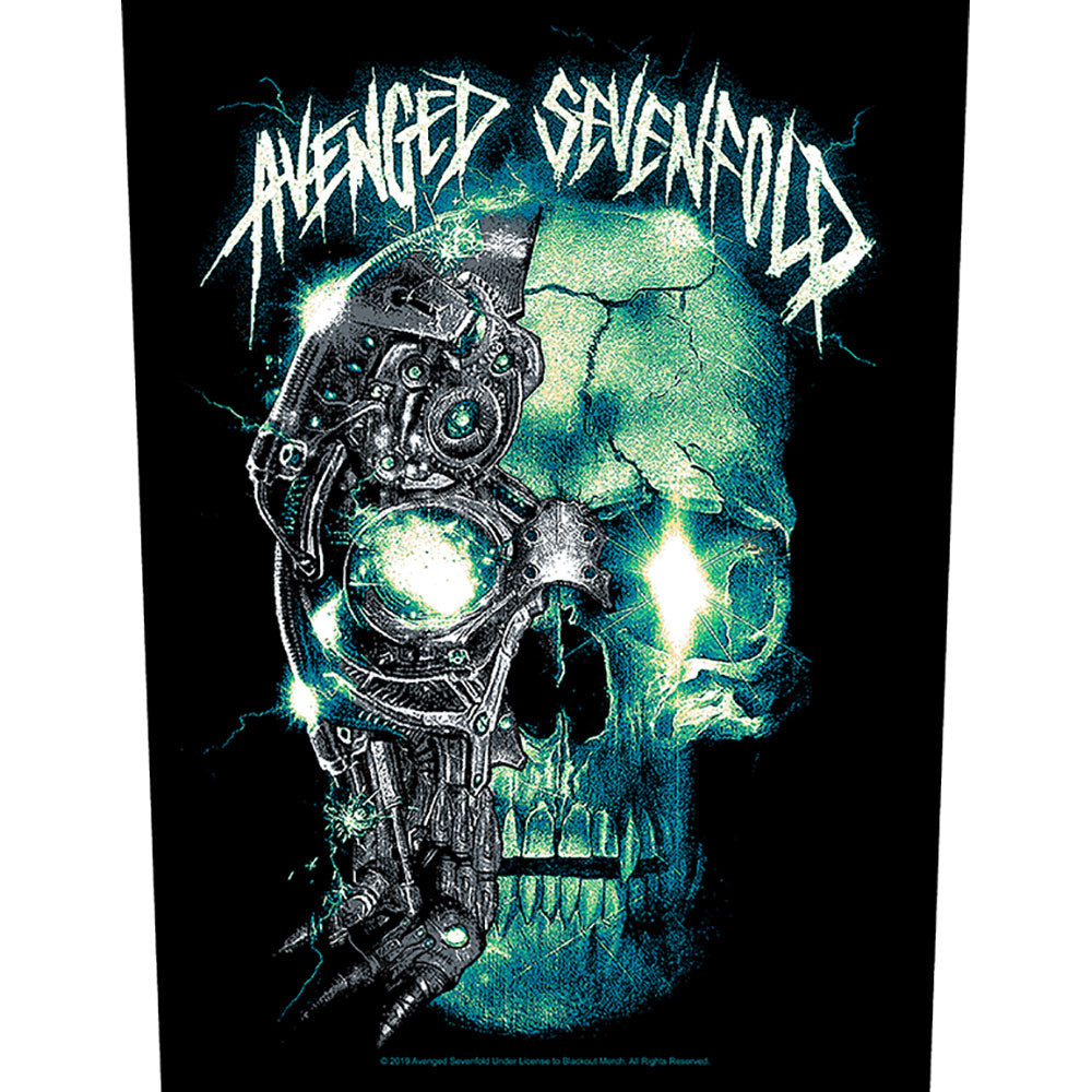 Avenged Sevenfold Mechanical Skull Back Patch Front