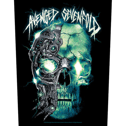 Avenged Sevenfold Mechanical Skull Back Patch Front
