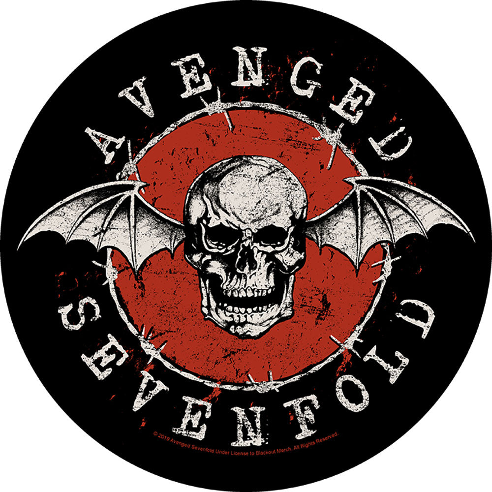 Avenged Sevenfold Distressed Skull Back Patch Front